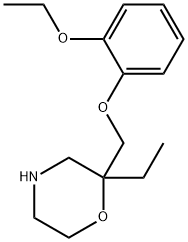 2-[(2-Ethoxyphenoxy)methyl]-2-ethylmorpholine Structure
