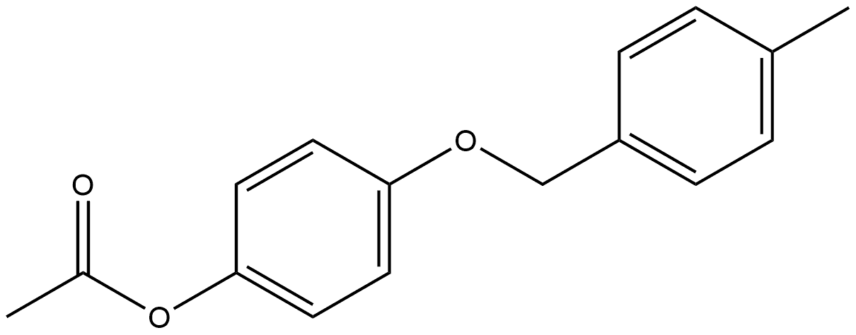 Phenol, 4-[(4-methylphenyl)methoxy]-, 1-acetate Structure