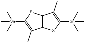 Stannane, 1,1'-(3,6-dimethylthieno[3,2-b]thiophene-2,5-diyl)bis[1,1,1-trimethyl- Structure