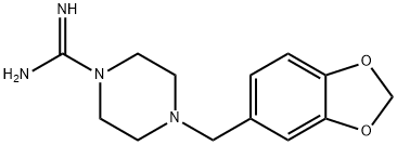 4-(Benzo[d][1,3]dioxol-5-ylmethyl)piperazine-1-carboximidamide sulfate Structure