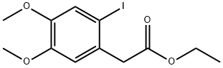 Benzeneacetic acid, 2-iodo-4,5-dimethoxy-, ethyl ester 구조식 이미지