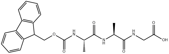 Glycine, N-[(9H-fluoren-9-ylmethoxy)carbonyl]-L-alanyl-L-alanyl- (9CI) Structure