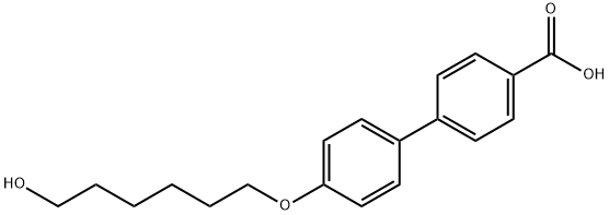 [1,1'-Biphenyl]-4-carboxylic acid, 4'-[(6-hydroxyhexyl)oxy]- Structure