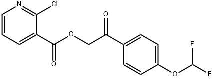 2-[4-(difluoromethoxy)phenyl]-2-oxoethyl 2-chloropyridine-3-carboxylate Structure