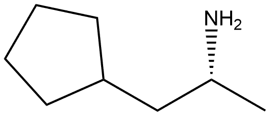 Cyclopentaneethanamine, α-methyl-, (αR)- Structure