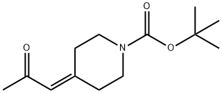 1-(1-Boc-piperidin-4-ylidene)-2-propanone Structure