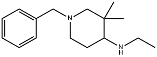 4-Piperidinamine, N-ethyl-3,3-dimethyl-1-(phenylmethyl)- Structure