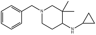 4-Piperidinamine, N-cyclopropyl-3,3-dimethyl-1-(phenylmethyl)- Structure