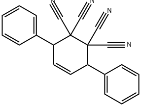 4-Cyclohexene-1,1,2,2-tetracarbonitrile, 3,6-diphenyl- Structure