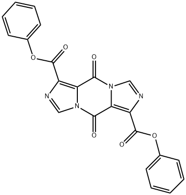 5H,10H-Diimidazo[1,5-a:1',5'-d]pyrazine-1,6-dicarboxylic acid, 5,10-dioxo-, 1,6-diphenyl ester Structure