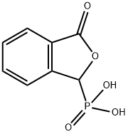 Phosphonic acid, P-(1,3-dihydro-3-oxo-1-isobenzofuranyl)- Structure