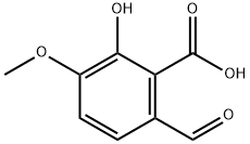 Benzoic acid, 6-formyl-2-hydroxy-3-methoxy- 구조식 이미지