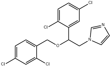 1H-Imidazole, 1-[2-(2,5-dichlorophenyl)-2-[(2,4-dichlorophenyl)methoxy]ethyl]- Structure