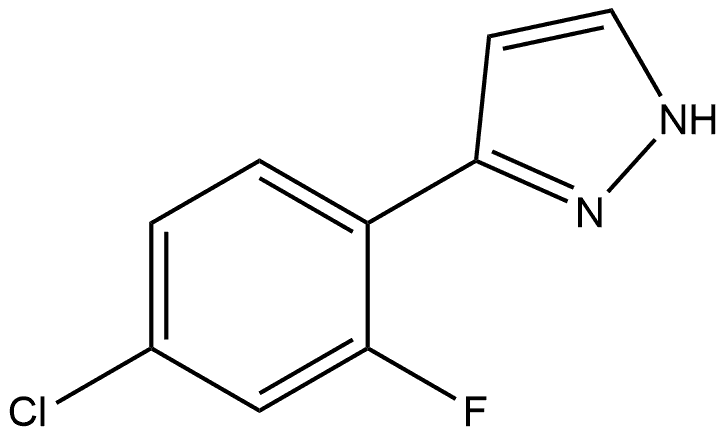 3-(4-Chloro-2-fluorophenyl)-1H-pyrazole Structure