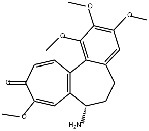 Benzo[a]heptalen-10(5H)-one, 7-amino-6,7-dihydro-1,2,3,9-tetramethoxy-, (7S)- Structure