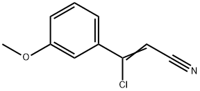 2-Propenenitrile, 3-chloro-3-(3-methoxyphenyl)- Structure