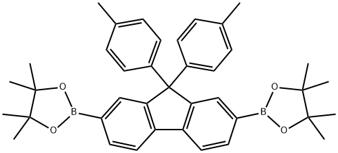 2,2'-(9,9-Di-p-tolyl-9H-fluorene-2,7-diyl)bis(4,4,5,5-tetramethyl-1,3,2-dioxaborolane) Structure