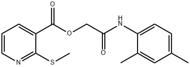 [(2,4-dimethylphenyl)carbamoyl]methyl 2-(methylsulfanyl)pyridine-3-carboxylate Structure