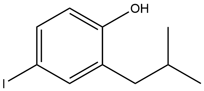 4-Iodo-2-isobutylphenol Structure