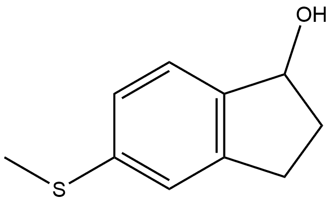 5-(methylthio)-2,3-dihydro-1H-inden-1-ol 구조식 이미지