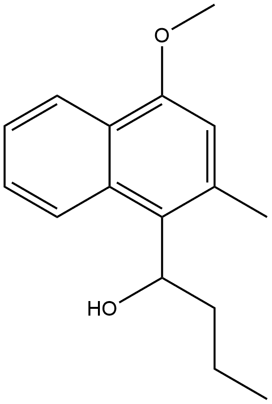 4-Methoxy-2-methyl-α-propyl-1-naphthalenemethanol Structure