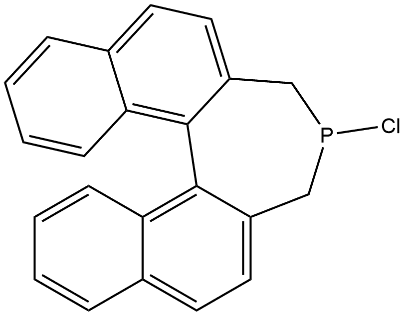 3H-Dinaphtho[2,1-c:1',2'-e]phosphepin, 4-chloro-4,5-dihydro-, (11bS)- Structure