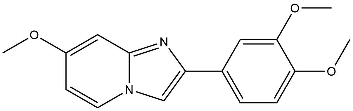 2-(3,4-Dimethoxyphenyl)-7-methoxyimidazo[1,2-a]pyridine Structure