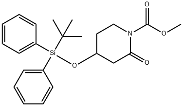 Methyl 4-((tert-butyldiphenylsilyl)oxy)-2-oxopiperidine-1-carboxylate Structure