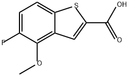 Benzo[b]thiophene-2-carboxylic acid, 5-fluoro-4-methoxy- Structure