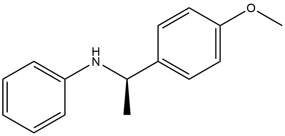 (αR)-4-Methoxy-α-methyl-N-phenylbenzenemethanamine 구조식 이미지