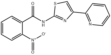 Benzamide, 2-nitro-N-[4-(2-pyridinyl)-2-thiazolyl]- 구조식 이미지