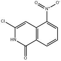 1(2H)-Isoquinolinone, 3-chloro-5-nitro- Structure