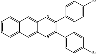 Benzo[g]quinoxaline, 2,3-bis(4-bromophenyl)- Structure