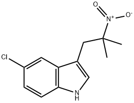 1H-Indole, 5-chloro-3-(2-methyl-2-nitropropyl)- 구조식 이미지