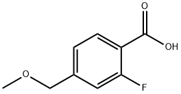 Benzoic acid, 2-fluoro-4-(methoxymethyl)- Structure