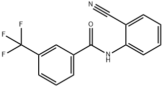 Benzamide, N-(2-cyanophenyl)-3-(trifluoromethyl)- Structure