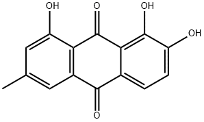 9,10-Anthracenedione, 1,2,8-trihydroxy-6-methyl- Structure