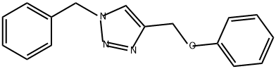 1H-1,2,3-Triazole, 4-(phenoxymethyl)-1-(phenylmethyl)- Structure