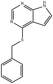 4-(Benzylthio)-7H-pyrrolo[2,3-d]pyrimidine 구조식 이미지