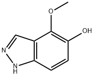 1H-Indazol-5-ol, 4-methoxy- 구조식 이미지