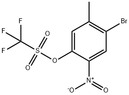 4-Bromo-5-methyl-2-nitrophenyl trifluoromethanesulphonate Structure