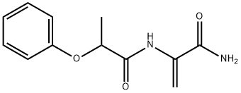 2-Propenamide, 2-[(1-oxo-2-phenoxypropyl)amino]- 구조식 이미지