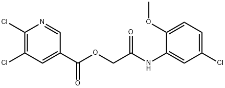 [(5-chloro-2-methoxyphenyl)carbamoyl]methyl 5,6-dichloropyridine-3-carboxylate Structure