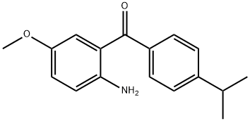 Methanone, (2-amino-5-methoxyphenyl)[4-(1-methylethyl)phenyl]- Structure