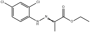 Ethyl (2E)-2-[(2,4-dichlorophenyl)hydrazono]propanoate 구조식 이미지