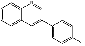 Quinoline, 3-(4-fluorophenyl)- Structure