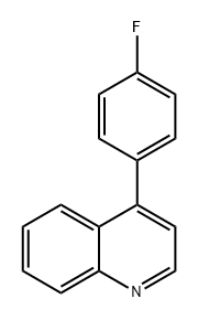 Quinoline, 4-(4-fluorophenyl)- 구조식 이미지