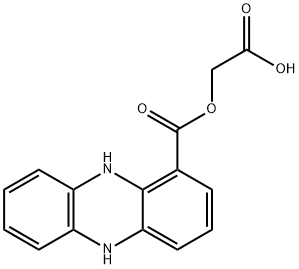 1-Phenazinecarboxylic acid, 5,10-dihydro-, carboxymethyl ester 구조식 이미지
