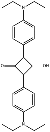 Cyclobutanone, 2,4-bis[4-(diethylamino)phenyl]-3-hydroxy- Structure