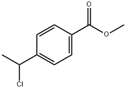 Benzoic acid, 4-(1-chloroethyl)-, methyl ester Structure